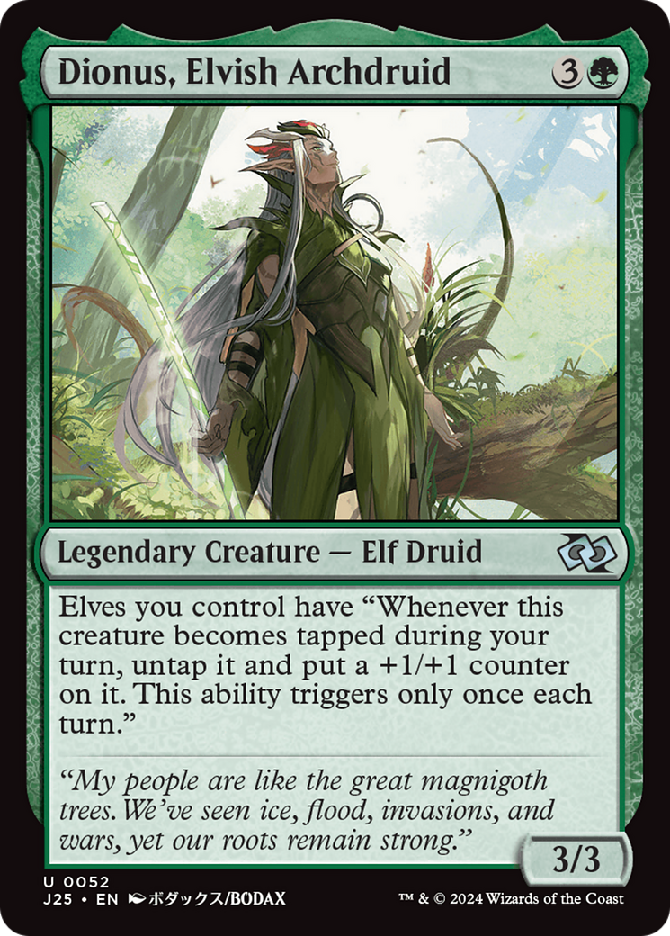 Dionus, Elvish Archdruid [Foundations Jumpstart] | Anubis Games and Hobby