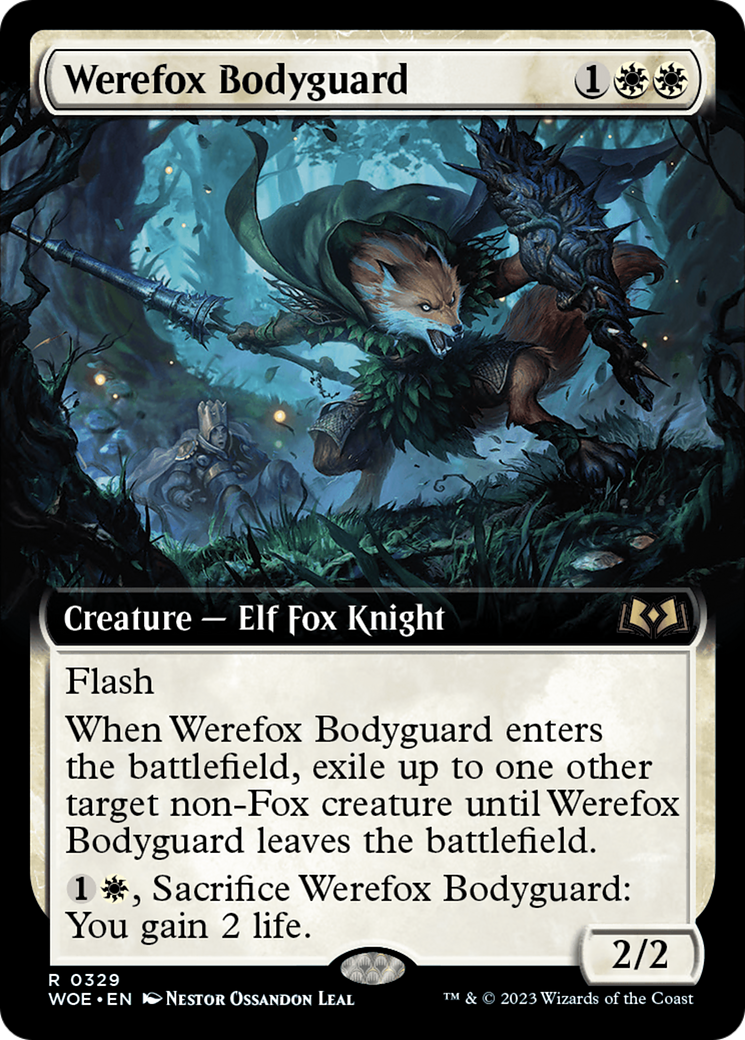 Werefox Bodyguard (Extended Art) [Wilds of Eldraine] | Anubis Games and Hobby