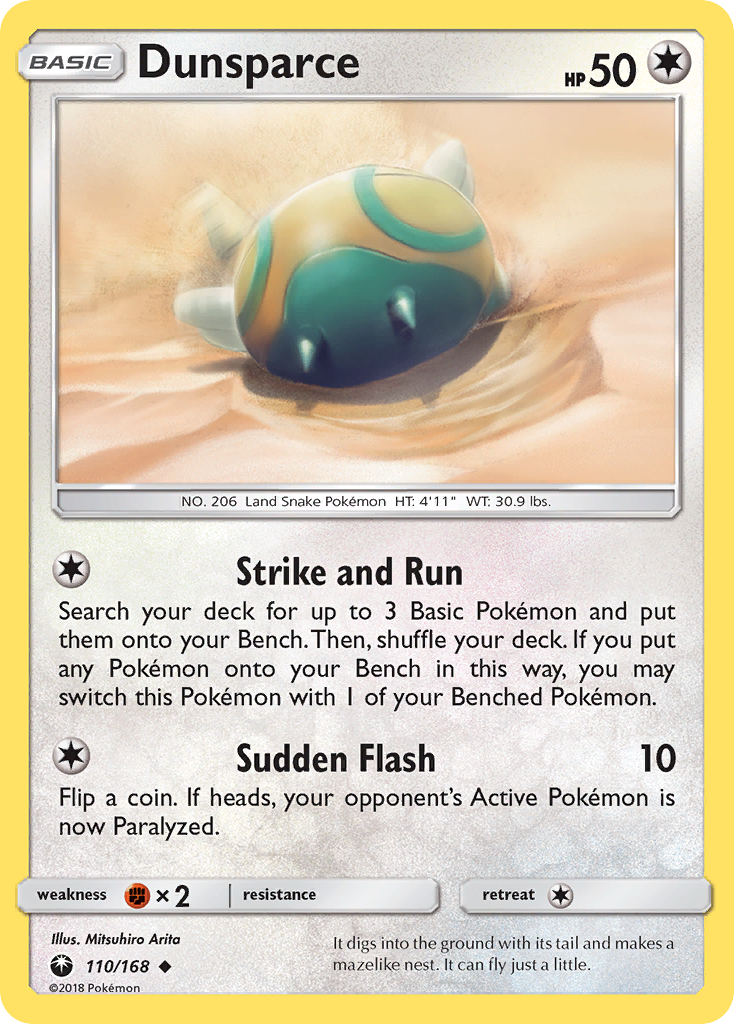 Dunsparce (110/168) [Sun & Moon: Celestial Storm] | Anubis Games and Hobby