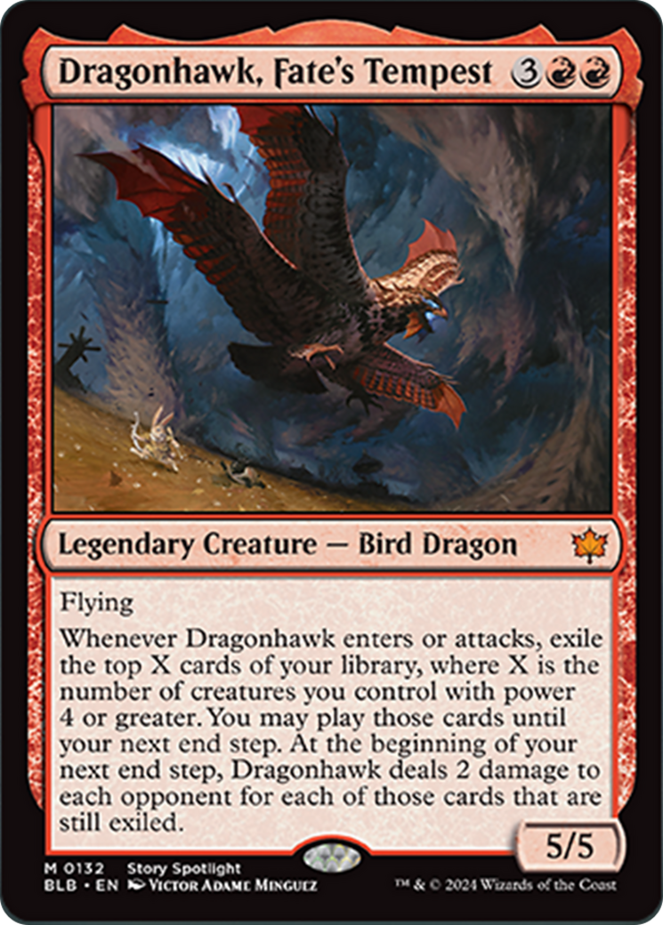 Dragonhawk, Fate's Tempest [Bloomburrow] | Anubis Games and Hobby