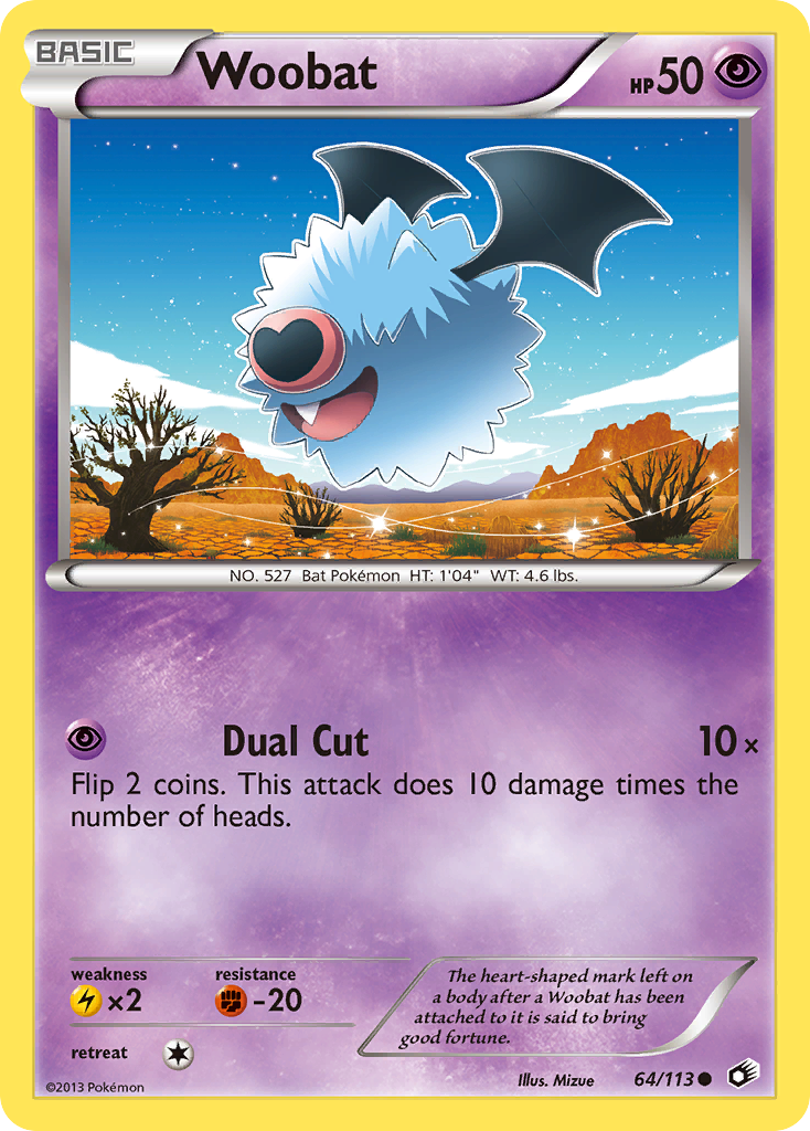 Woobat (64/113) [Black & White: Legendary Treasures] | Anubis Games and Hobby