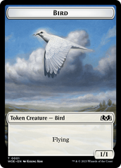 Bird // Food (0010) Double-Sided Token [Wilds of Eldraine Tokens] | Anubis Games and Hobby