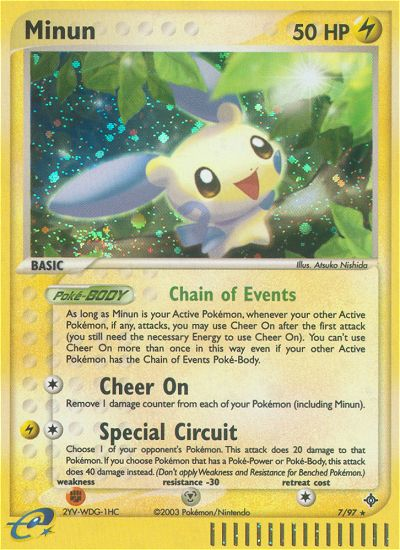 Minun (7/97) [EX: Dragon] | Anubis Games and Hobby