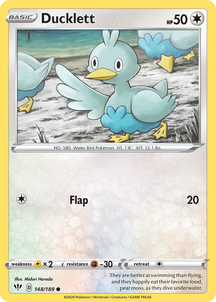 Ducklett (148/189) [Sword & Shield: Darkness Ablaze] | Anubis Games and Hobby