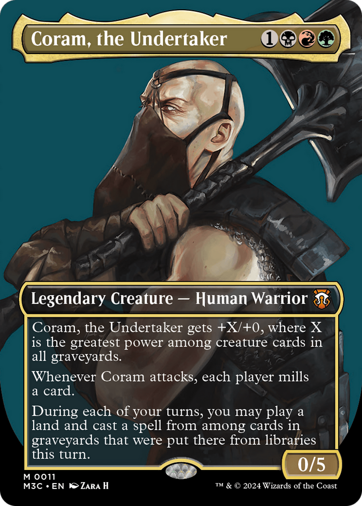 Coram, the Undertaker (Borderless) [Modern Horizons 3 Commander] | Anubis Games and Hobby