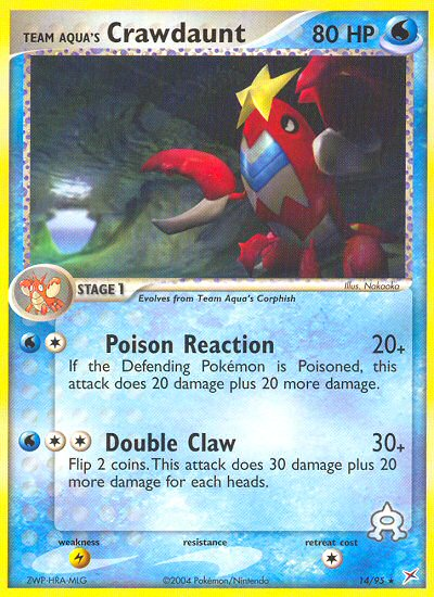 Team Aqua's Crawdaunt (14/95) [EX: Team Magma vs Team Aqua] | Anubis Games and Hobby