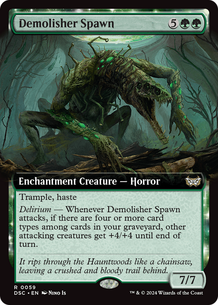 Demolisher Spawn (Extended Art) [Duskmourn: House of Horror Commander] | Anubis Games and Hobby