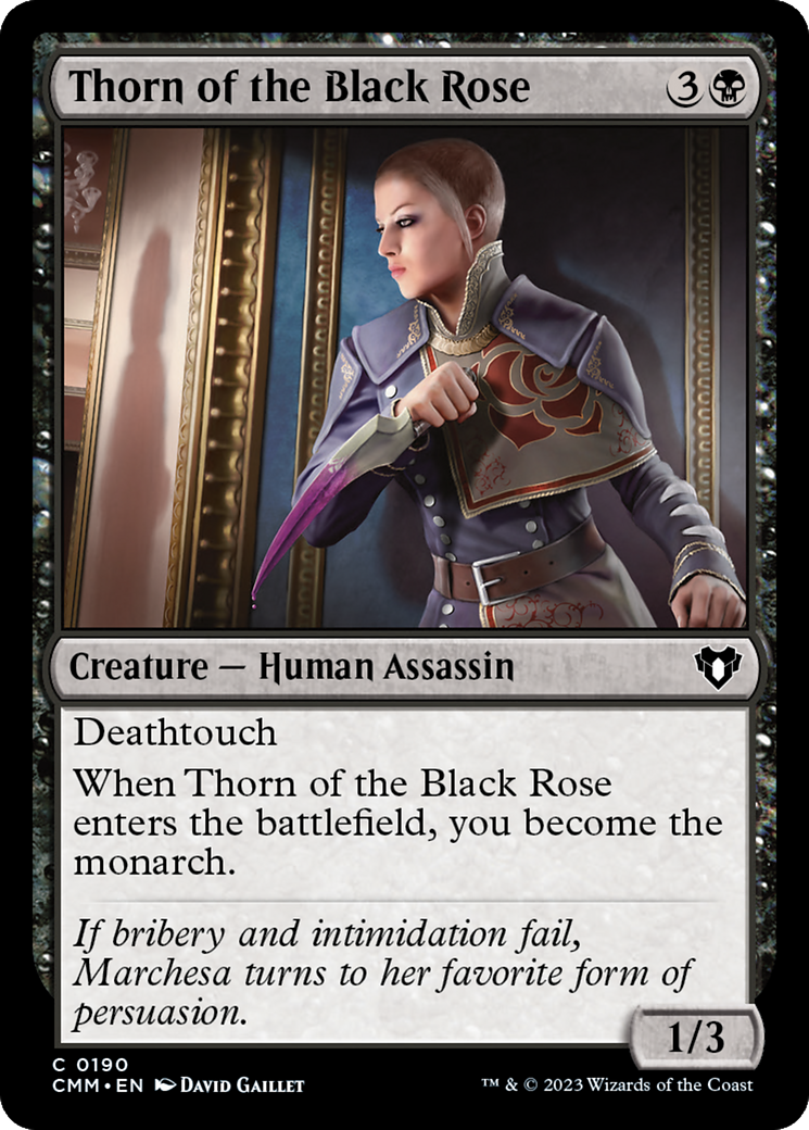 Thorn of the Black Rose [Commander Masters] | Anubis Games and Hobby