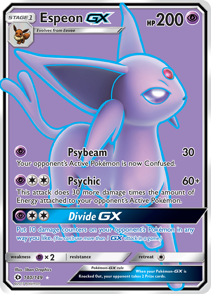 Espeon GX (140/149) [Sun & Moon: Base Set] | Anubis Games and Hobby