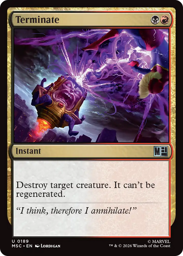 Terminate (Surge Foil) [Marvel Super Heroes Commander] | Anubis Games and Hobby