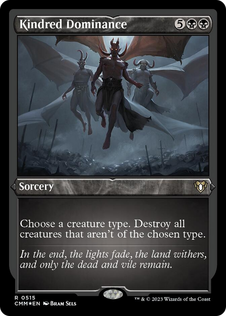 Kindred Dominance (Foil Etched) [Commander Masters] | Anubis Games and Hobby