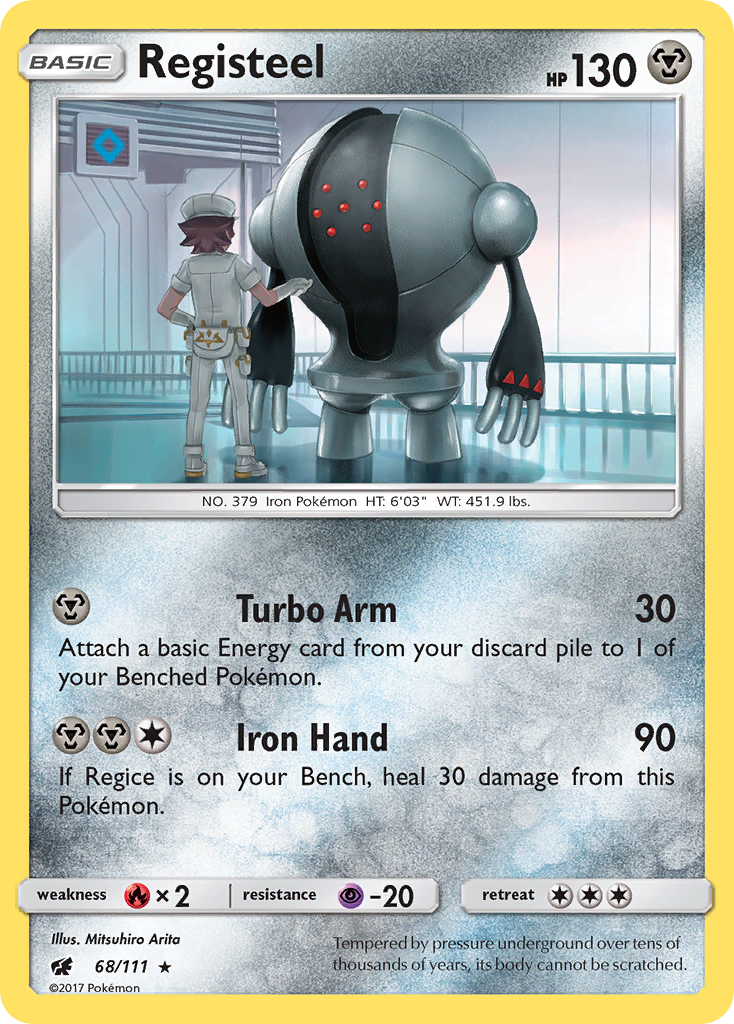 Registeel (68/111) [Sun & Moon: Crimson Invasion] | Anubis Games and Hobby
