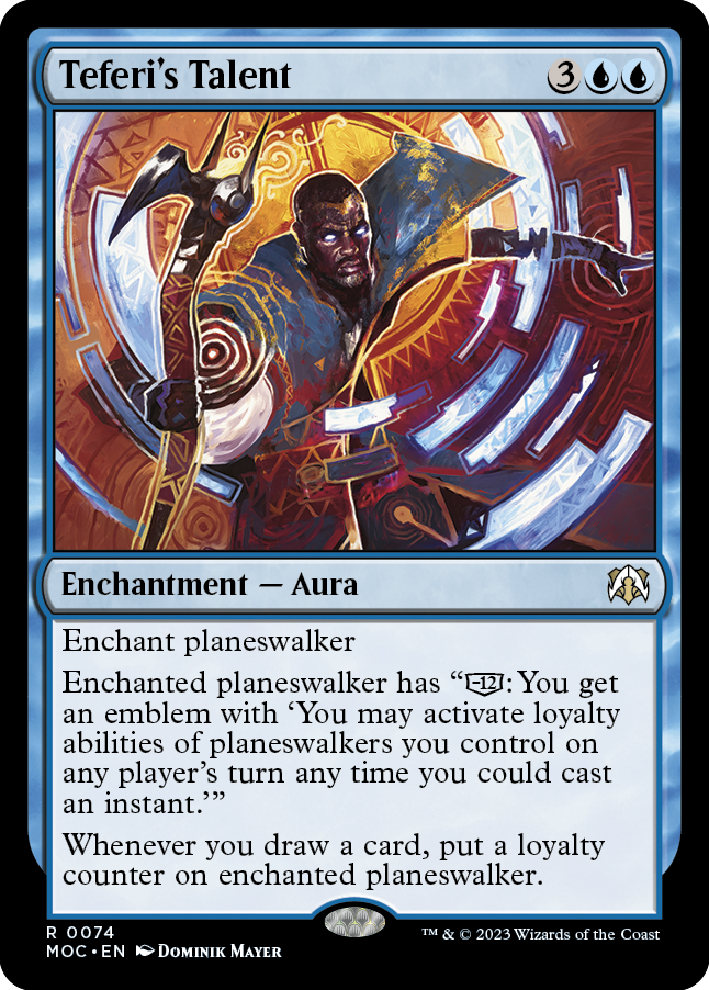 Teferi's Talent [March of the Machine Commander] | Anubis Games and Hobby