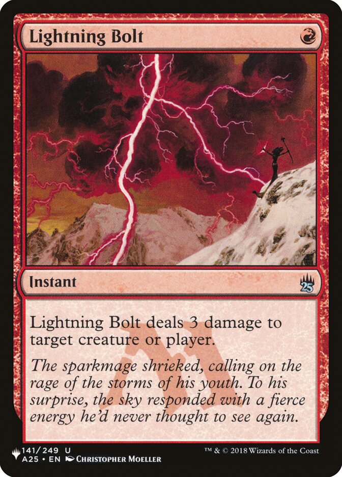 Lightning Bolt (141/249) [The List] | Anubis Games and Hobby