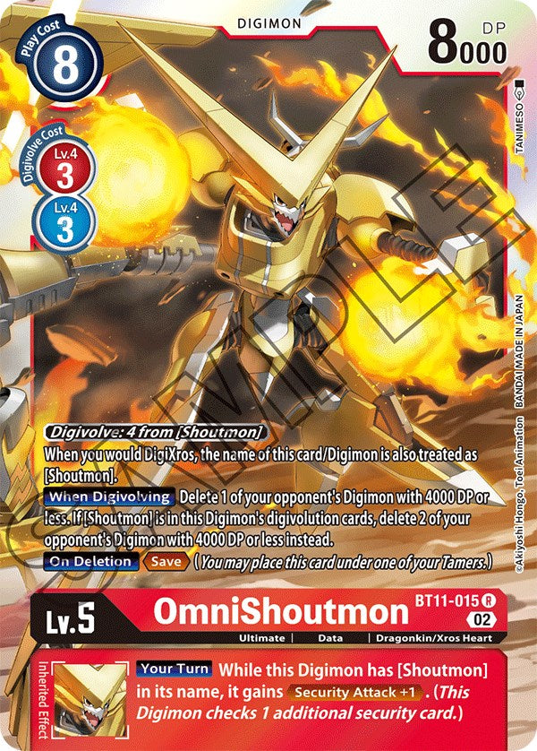 OmniShoutmon [BT11-015] [Dimensional Phase] | Anubis Games and Hobby