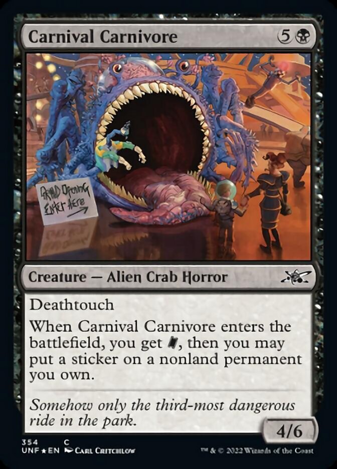 Carnival Carnivore (Galaxy Foil) [Unfinity] | Anubis Games and Hobby