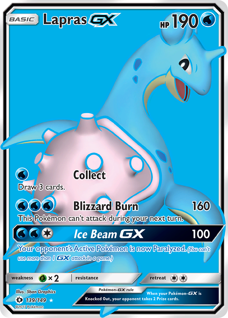 Lapras GX (139/149) [Sun & Moon: Base Set] | Anubis Games and Hobby