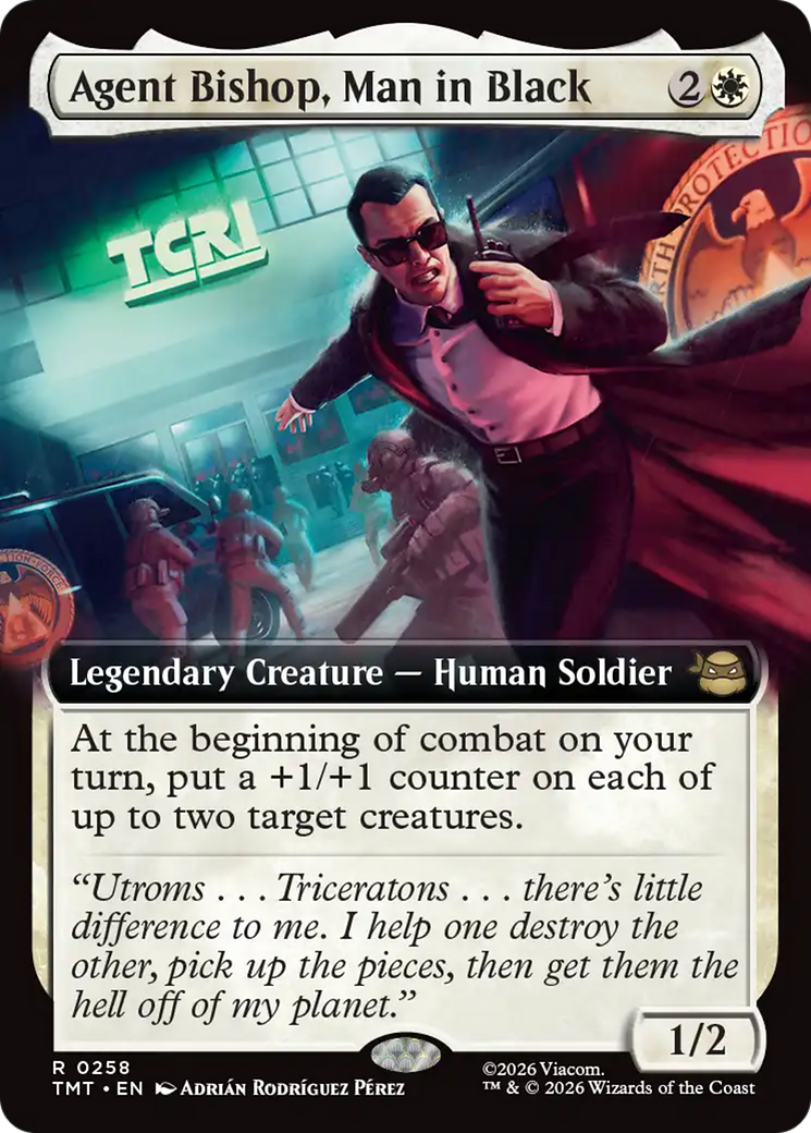 Agent Bishop, Man in Black (Extended Art) [Teenage Mutant Ninja Turtles] | Anubis Games and Hobby
