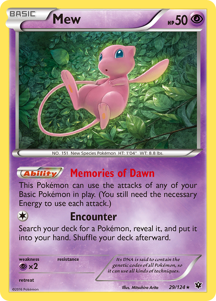 Mew (29/124) [XY: Fates Collide] | Anubis Games and Hobby