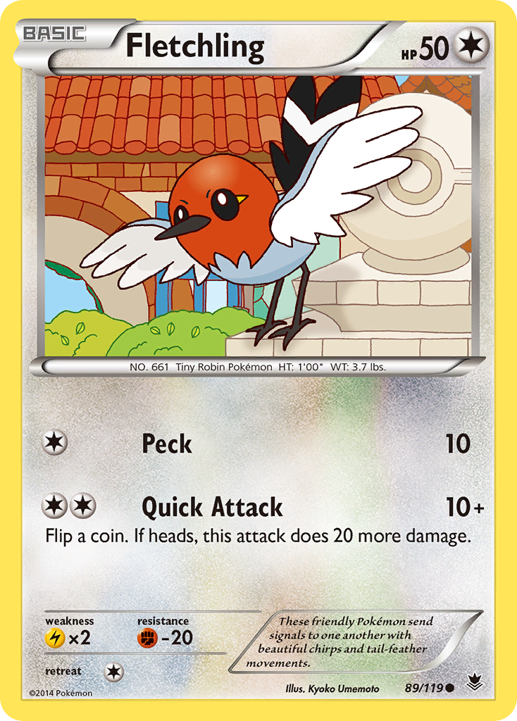 Fletchling (89/119) [XY: Phantom Forces] | Anubis Games and Hobby
