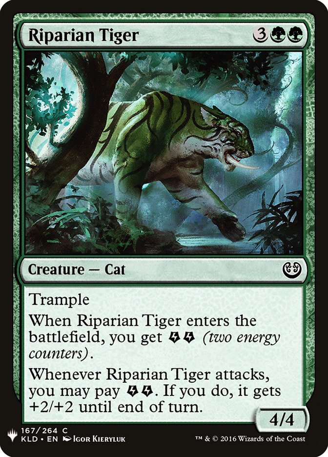 Riparian Tiger [Mystery Booster] | Anubis Games and Hobby