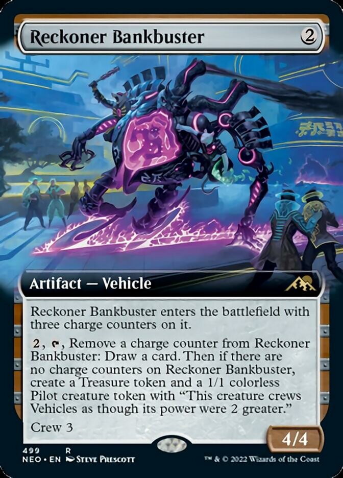 Reckoner Bankbuster (Extended Art) [Kamigawa: Neon Dynasty] | Anubis Games and Hobby