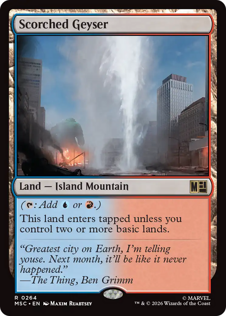 Scorched Geyser [Marvel Super Heroes Commander] | Anubis Games and Hobby