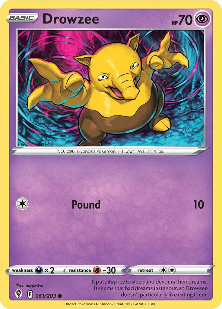 Drowzee (061/203) [Sword & Shield: Evolving Skies] | Anubis Games and Hobby