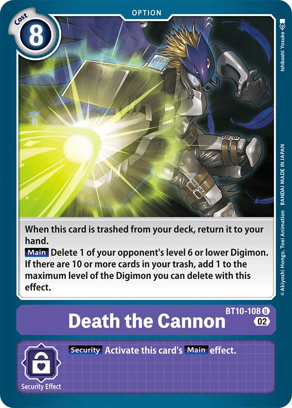 Death the Cannon [BT10-108] [Xros Encounter] | Anubis Games and Hobby