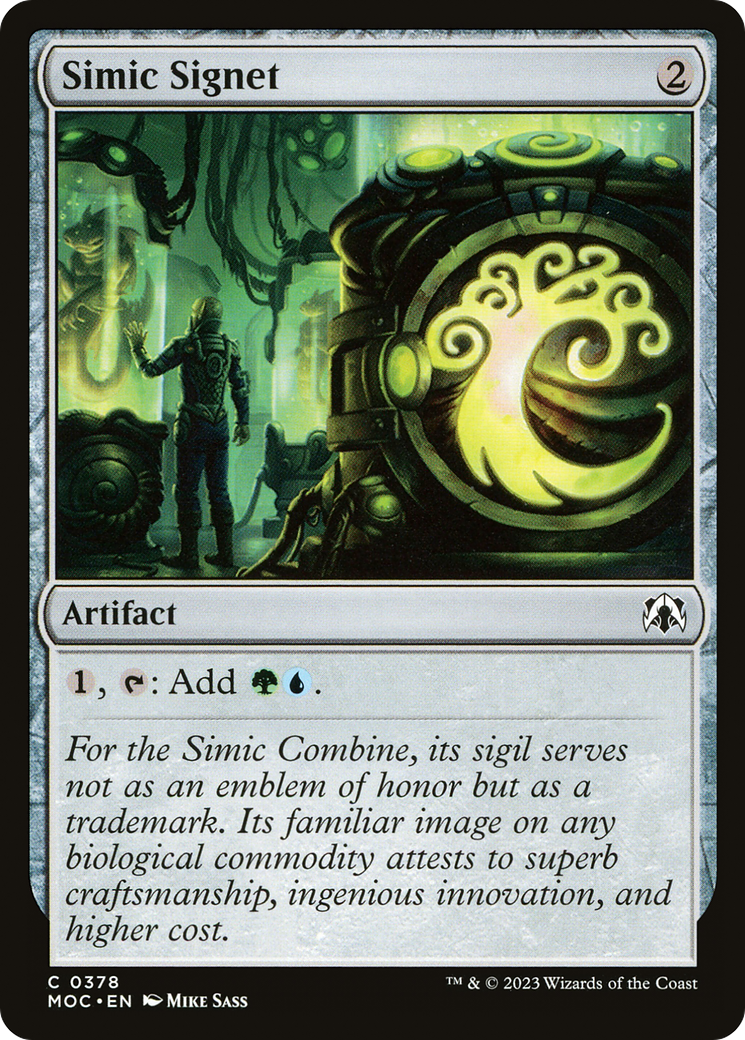 Simic Signet [March of the Machine Commander] | Anubis Games and Hobby