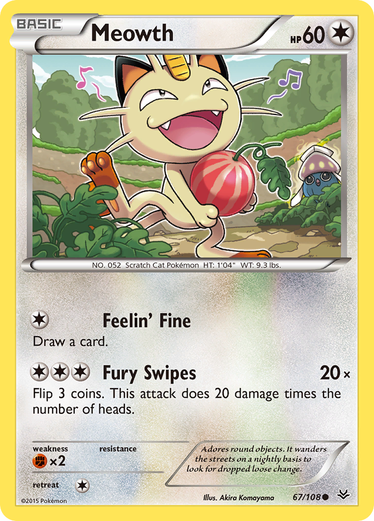 Meowth (67/108) [XY: Roaring Skies] | Anubis Games and Hobby