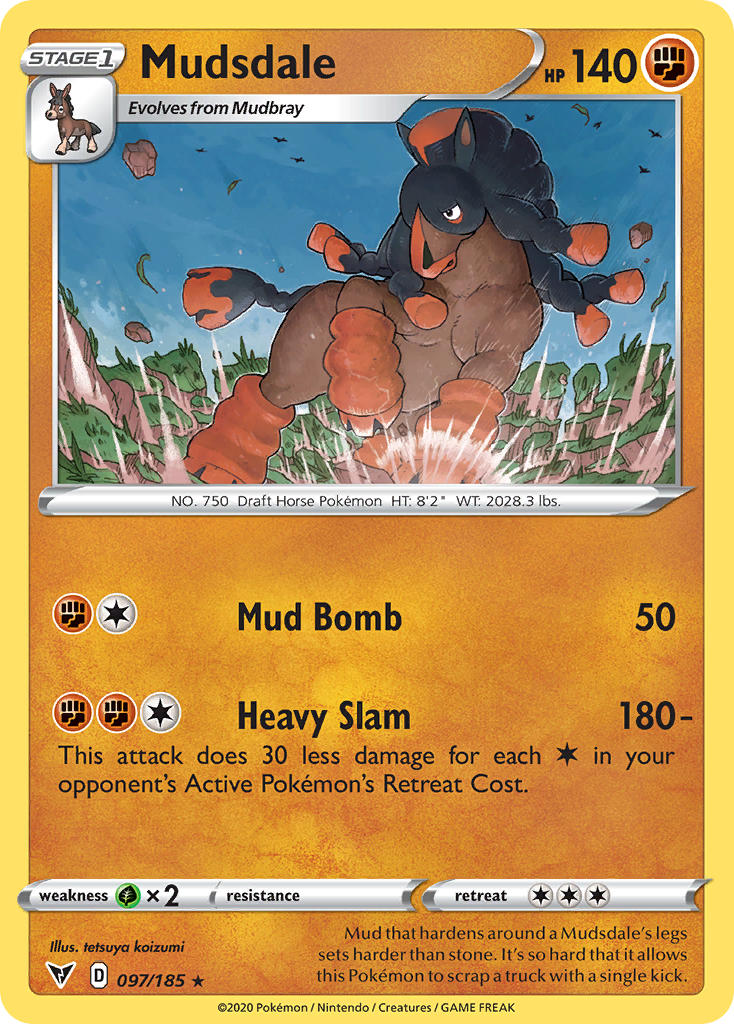 Mudsdale (097/185) [Sword & Shield: Vivid Voltage] | Anubis Games and Hobby