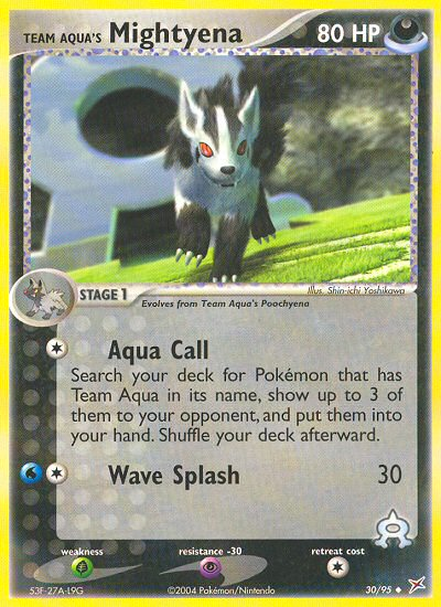 Team Aqua's Mightyena (30/95) [EX: Team Magma vs Team Aqua] | Anubis Games and Hobby