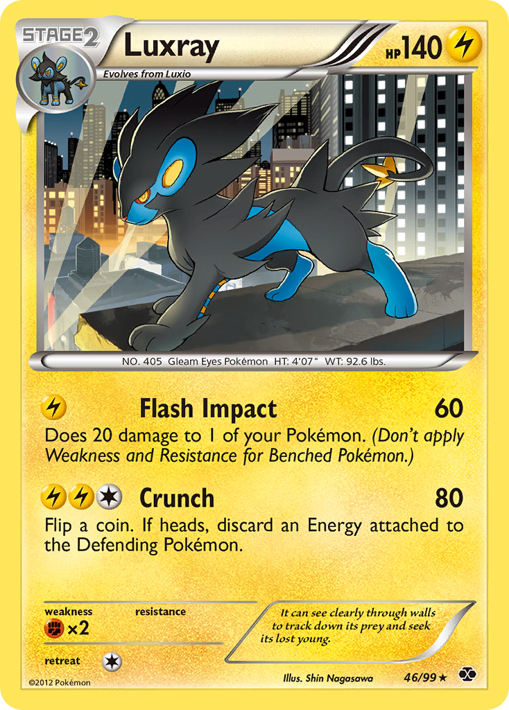 Luxray (46/99) [Black & White: Next Destinies] | Anubis Games and Hobby