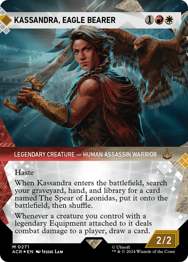 Kassandra, Eagle Bearer (Showcase) (Textured Foil) [Assassin's Creed] | Anubis Games and Hobby