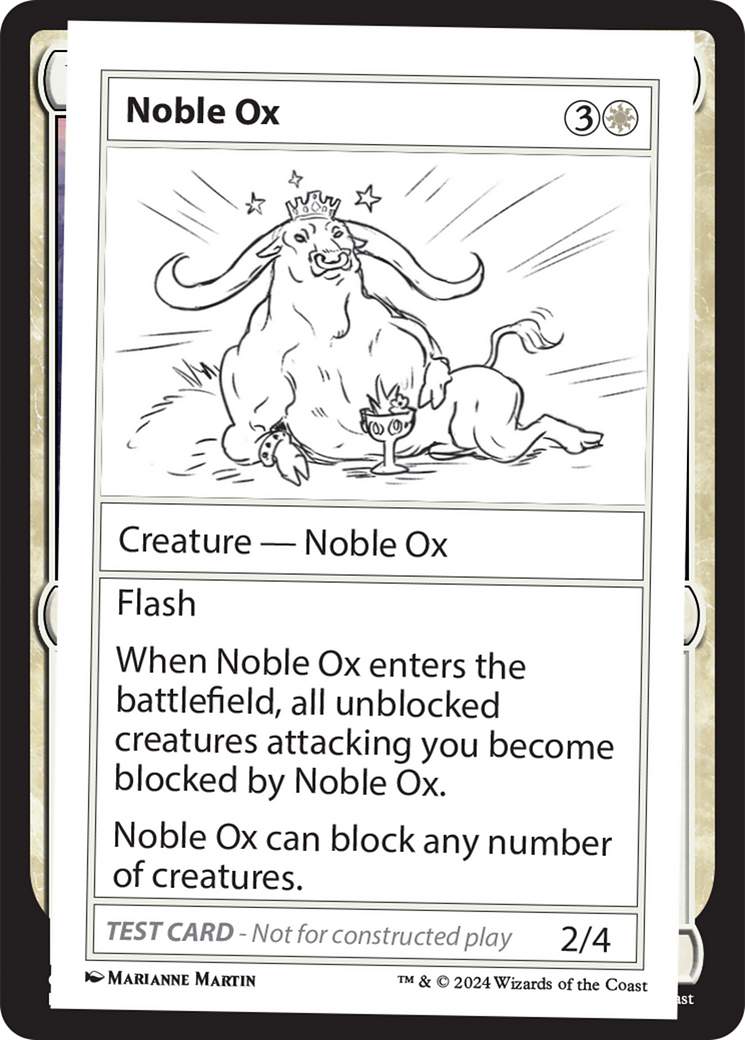 Noble Ox [Mystery Booster 2 Playtest Cards] | Anubis Games and Hobby