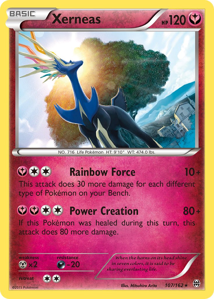 Xerneas (107/162) (Theme Deck Exclusive) [XY: BREAKthrough] | Anubis Games and Hobby
