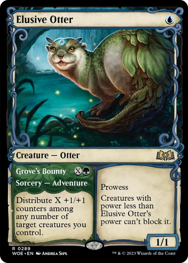 Elusive Otter // Grove's Bounty (Showcase) [Wilds of Eldraine] | Anubis Games and Hobby