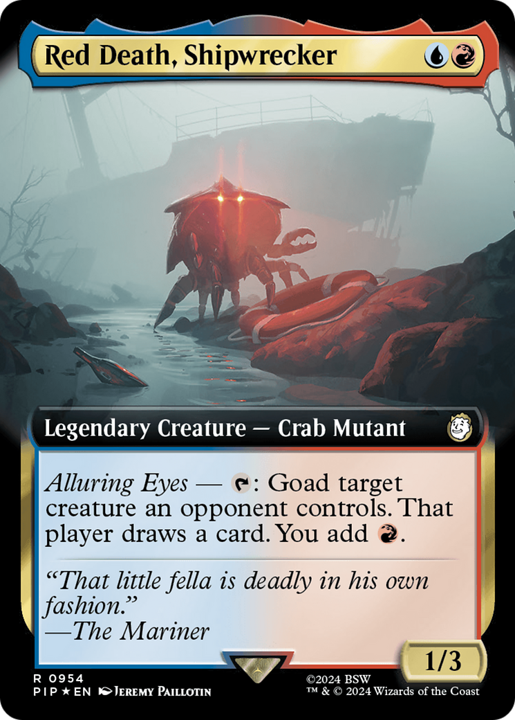 Red Death, Shipwrecker (Extended Art) (Surge Foil) [Fallout] | Anubis Games and Hobby