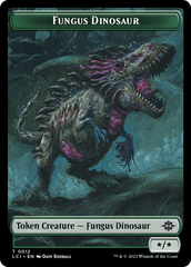 Fungus Dinosaur // Gnome Soldier Double-Sided Token [The Lost Caverns of Ixalan Tokens] | Anubis Games and Hobby