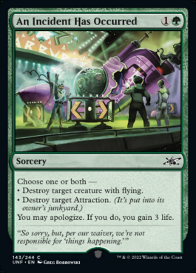 An Incident Has Occurred [Unfinity] | Anubis Games and Hobby