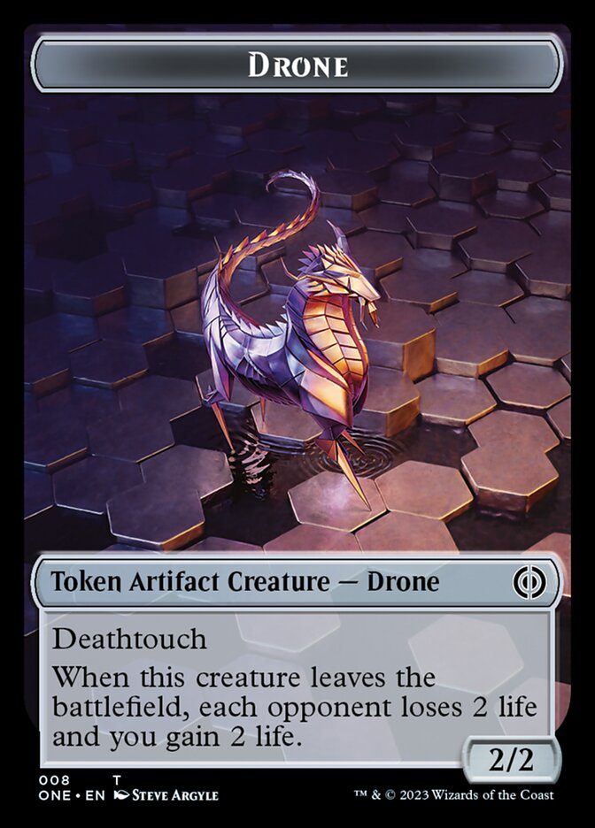 Drone Token [Phyrexia: All Will Be One Tokens] | Anubis Games and Hobby