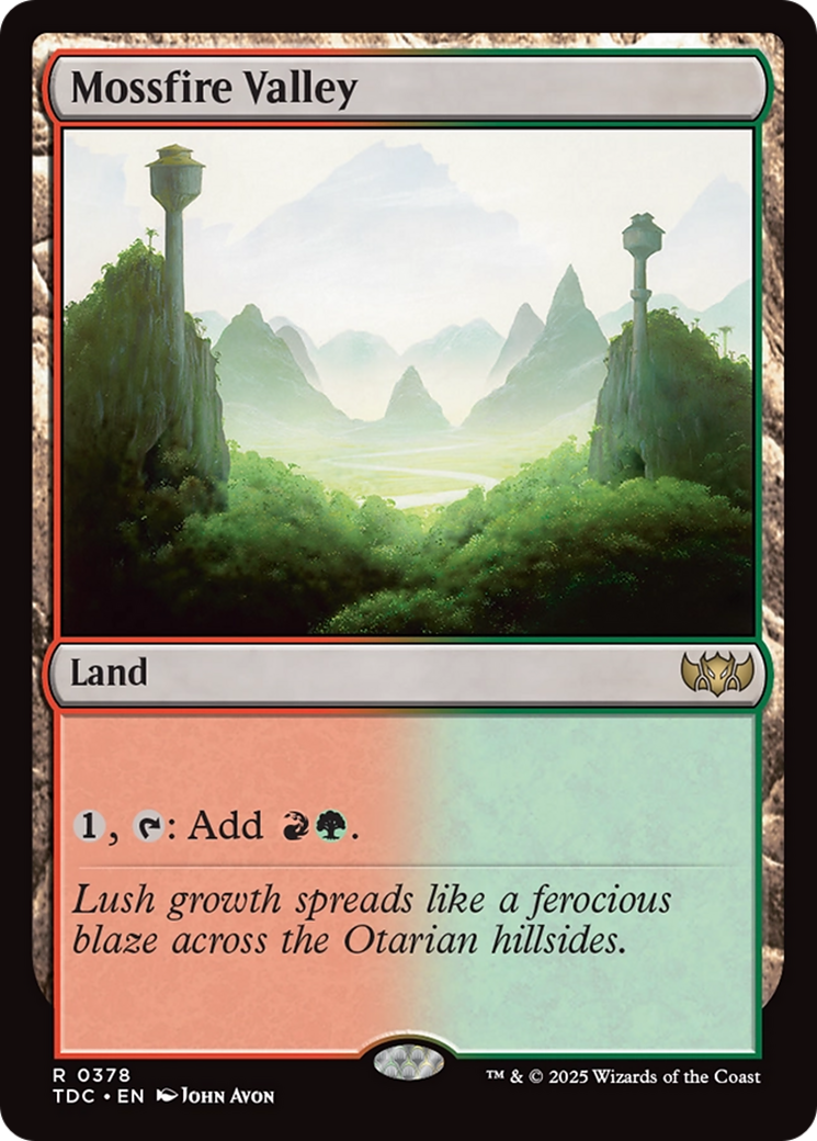 Mossfire Valley [Tarkir: Dragonstorm Commander] | Anubis Games and Hobby
