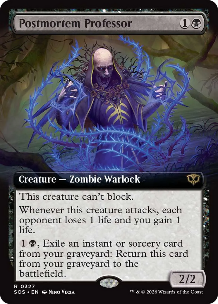 Postmortem Professor (Extended Art) [Secrets of Strixhaven] | Anubis Games and Hobby