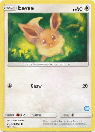 Eevee (104/156) (Deck Exclusive #26) [Sun & Moon: Trainer Kit - Alolan Ninetales] | Anubis Games and Hobby