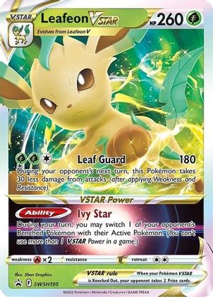 Leafeon VSTAR (SWSH195) (Jumbo Card) [Sword & Shield: Black Star Promos] | Anubis Games and Hobby