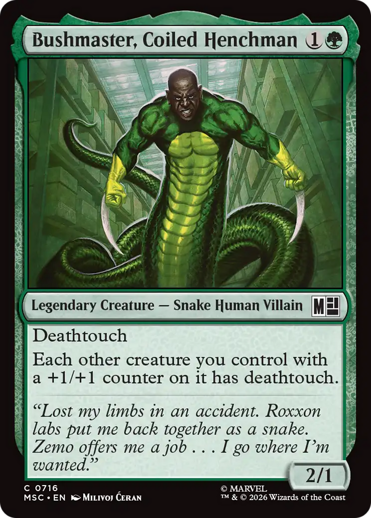 Bushmaster, Coiled Henchman [Marvel Super Heroes Commander] | Anubis Games and Hobby