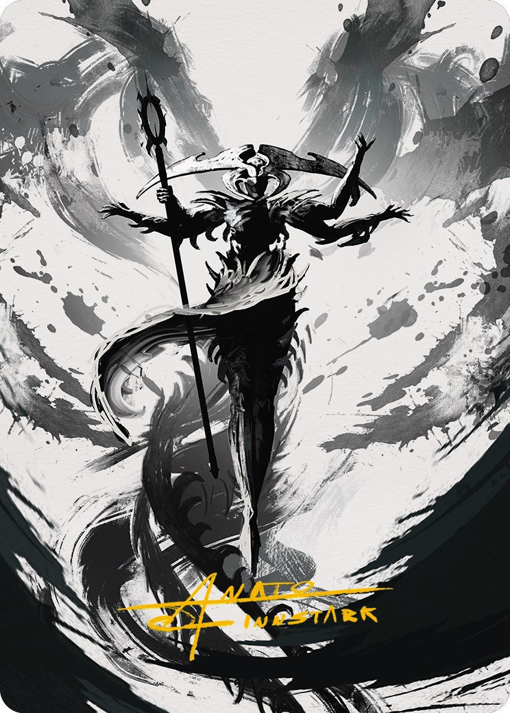 Atraxa, Grand Unifier 2 Art Card (Gold-Stamped Signature) [Phyrexia: All Will Be One Art Series] | Anubis Games and Hobby