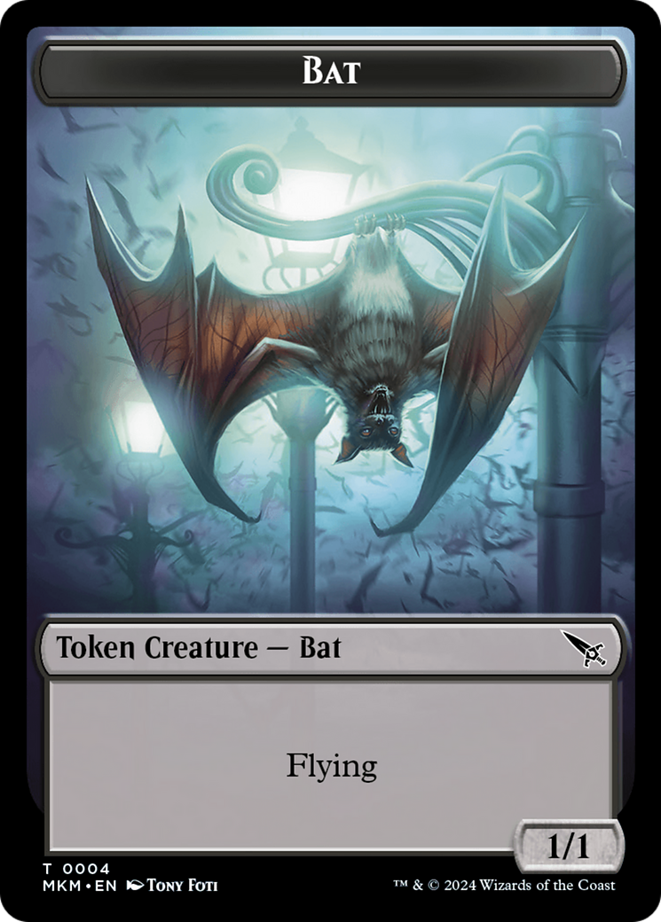 Bat Token [Murders at Karlov Manor Tokens] | Anubis Games and Hobby