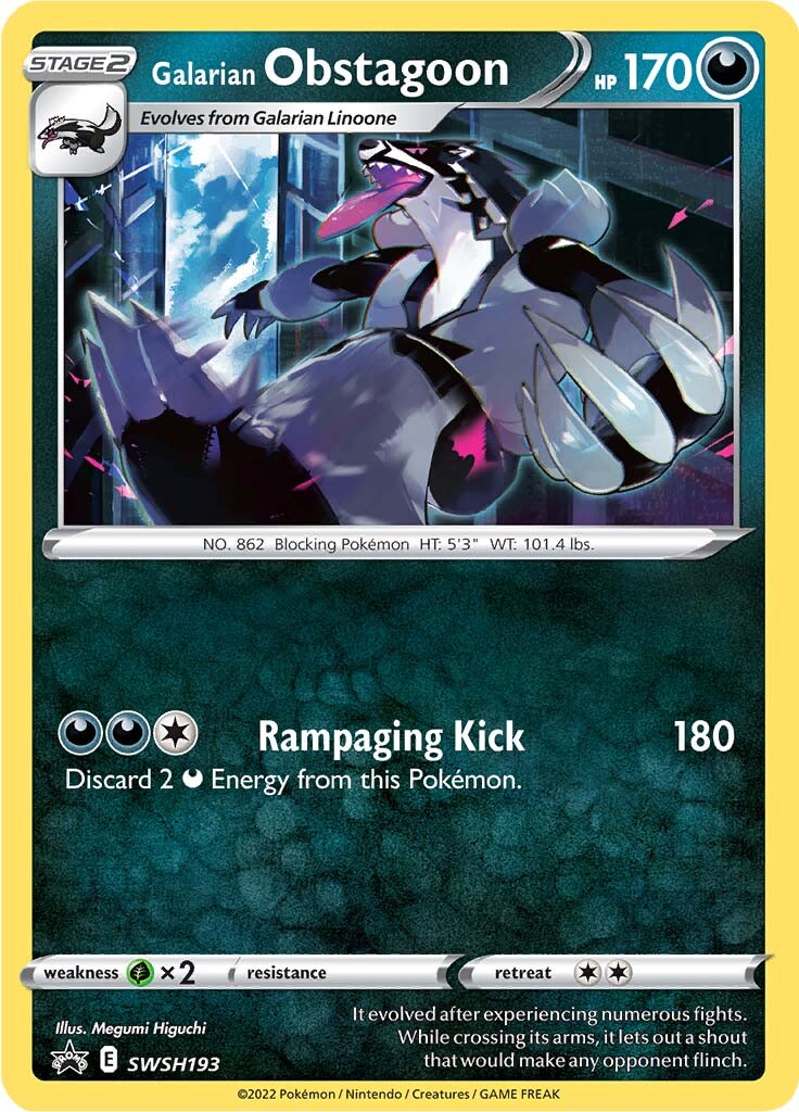 Galarian Obstagoon (SWSH193) [Sword & Shield: Black Star Promos] | Anubis Games and Hobby